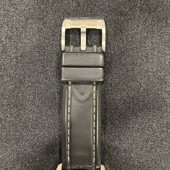 Vintage Fossil 10 ATM Decker Chronograph Silicone Black Watch CH2573 - Picture 4 of 9